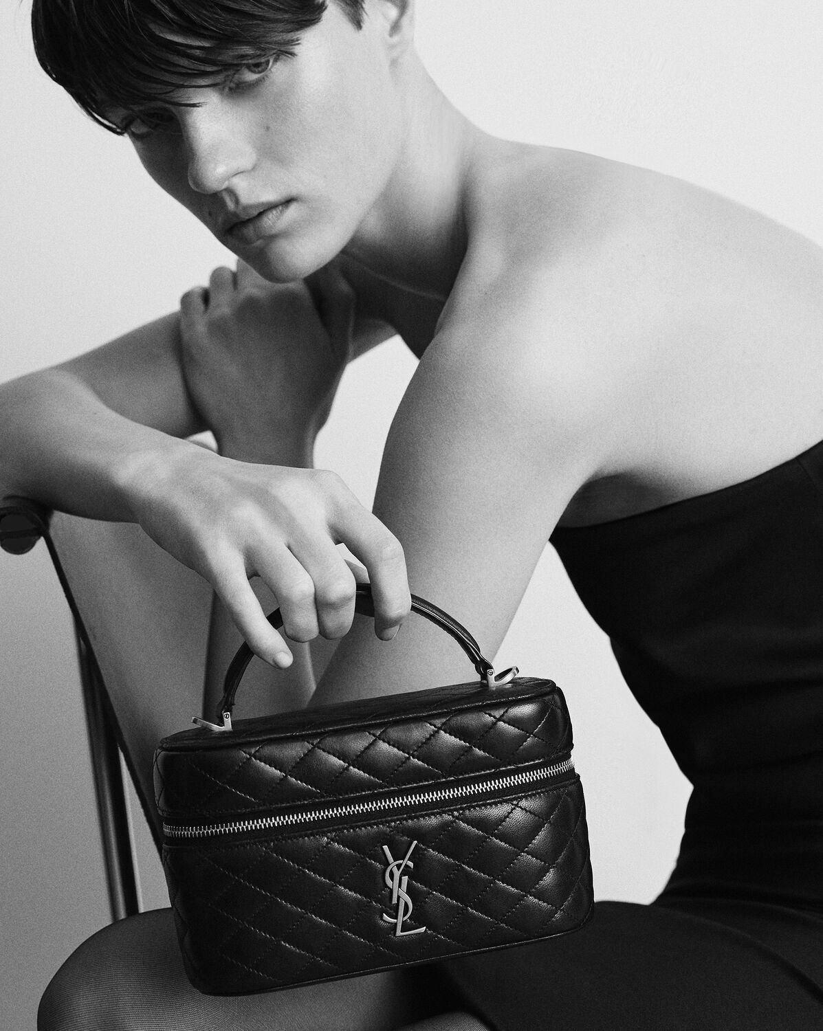 GABY Medium Vanity Bag In Lambskin