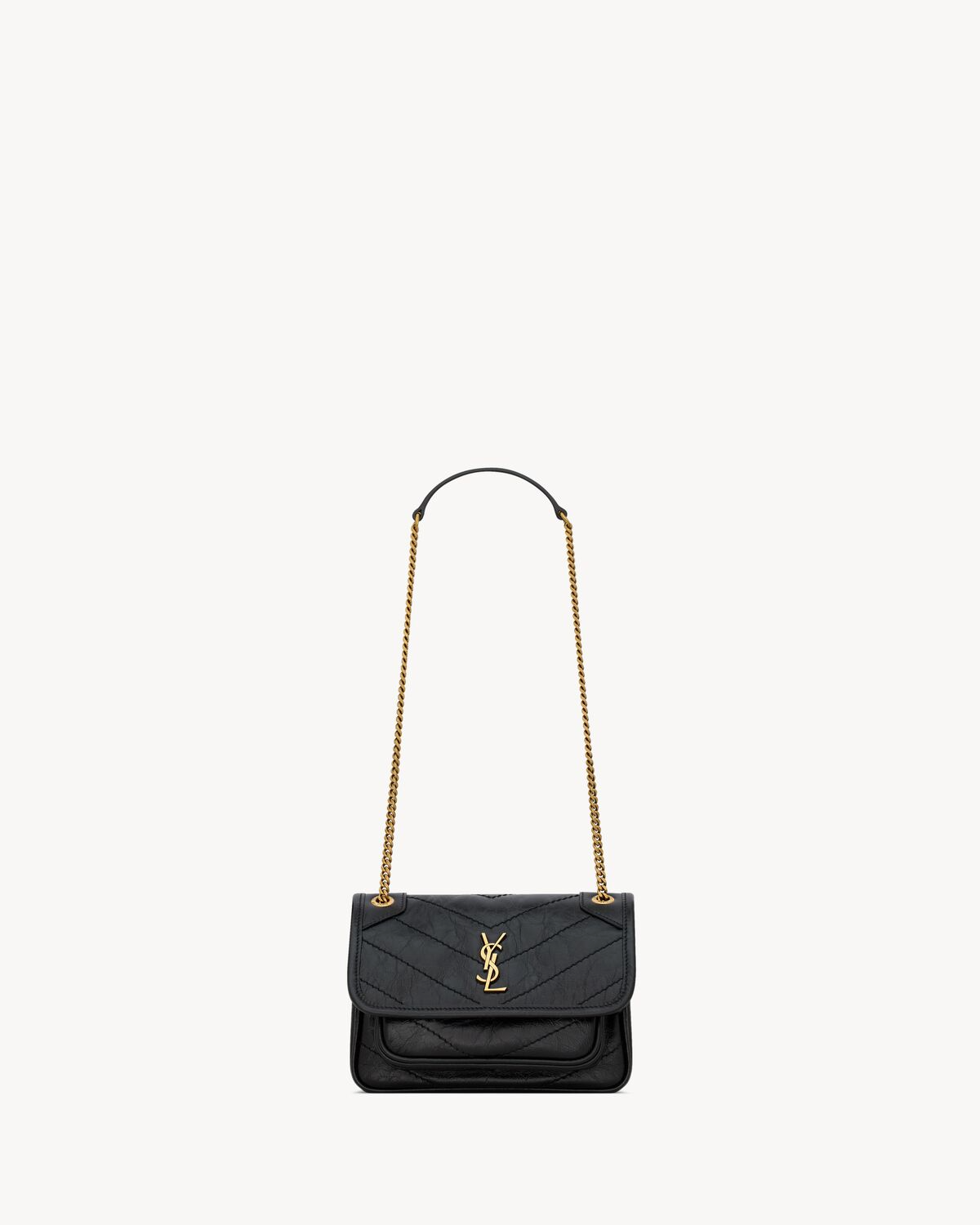 NIKI Mini in Vintage Leather - Black