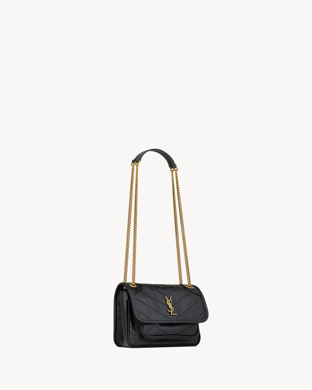 NIKI Mini in Vintage Leather - Black