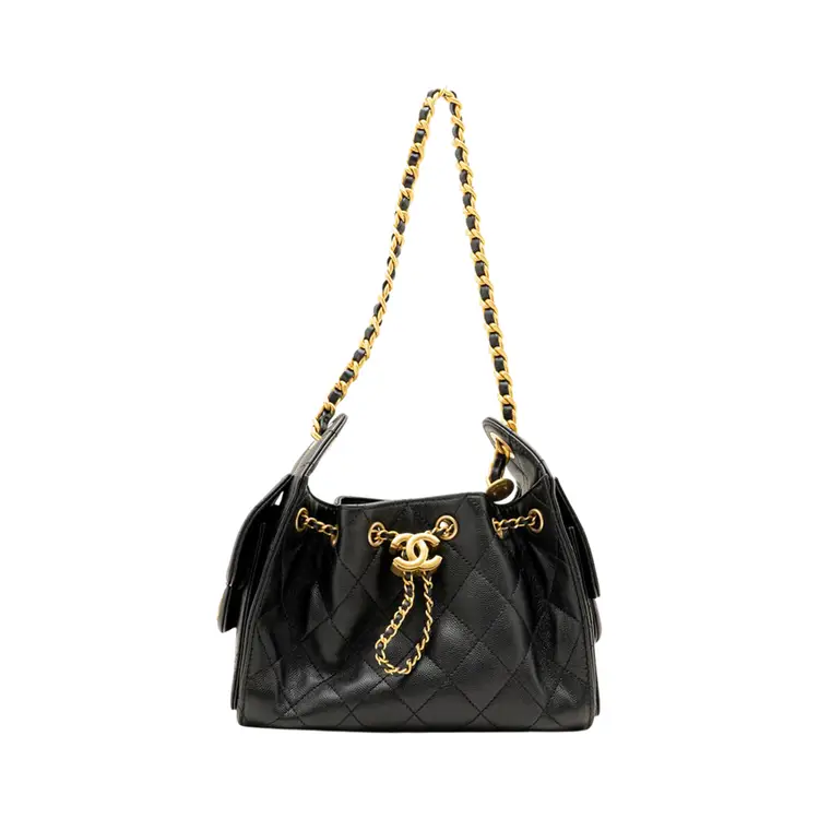 C25 Mini Handbag Caviar Leather Black Ghw