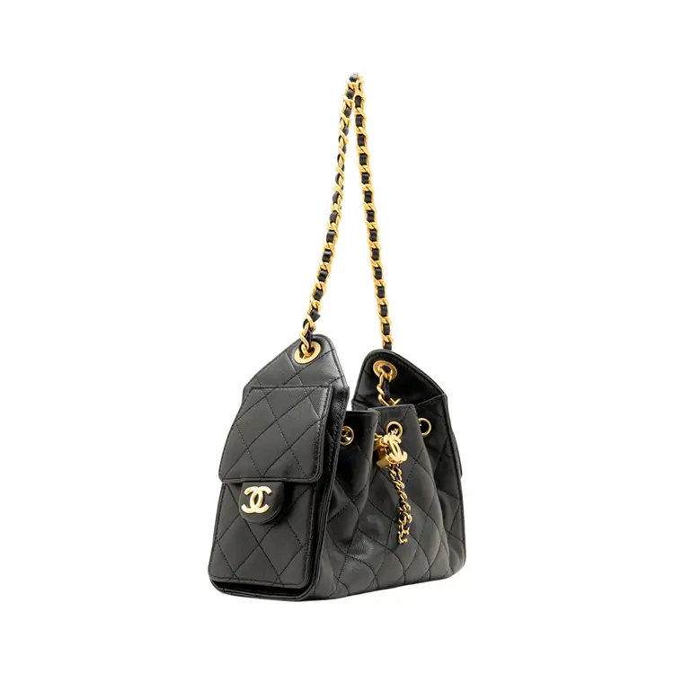 C25 Mini Handbag Caviar Leather Black Ghw