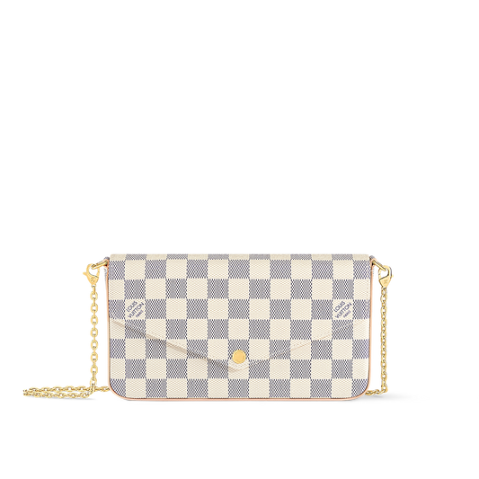 Pochette Félicie Damier Azur Canvas