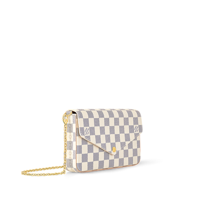 Pochette Félicie Damier Azur Canvas