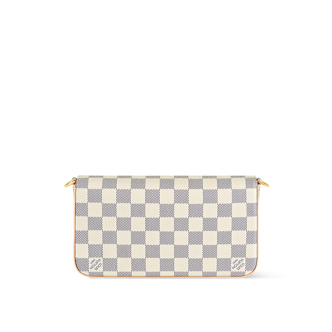 Pochette Félicie Damier Azur Canvas