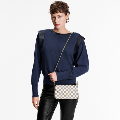 Pochette Félicie Damier Azur Canvas