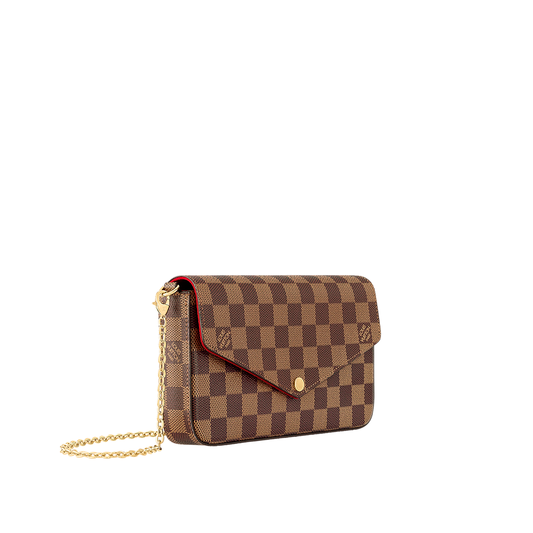 Pochette Félicie Damier Ebene Canvas