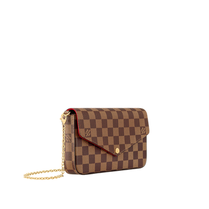 Pochette Félicie Damier Ebene Canvas