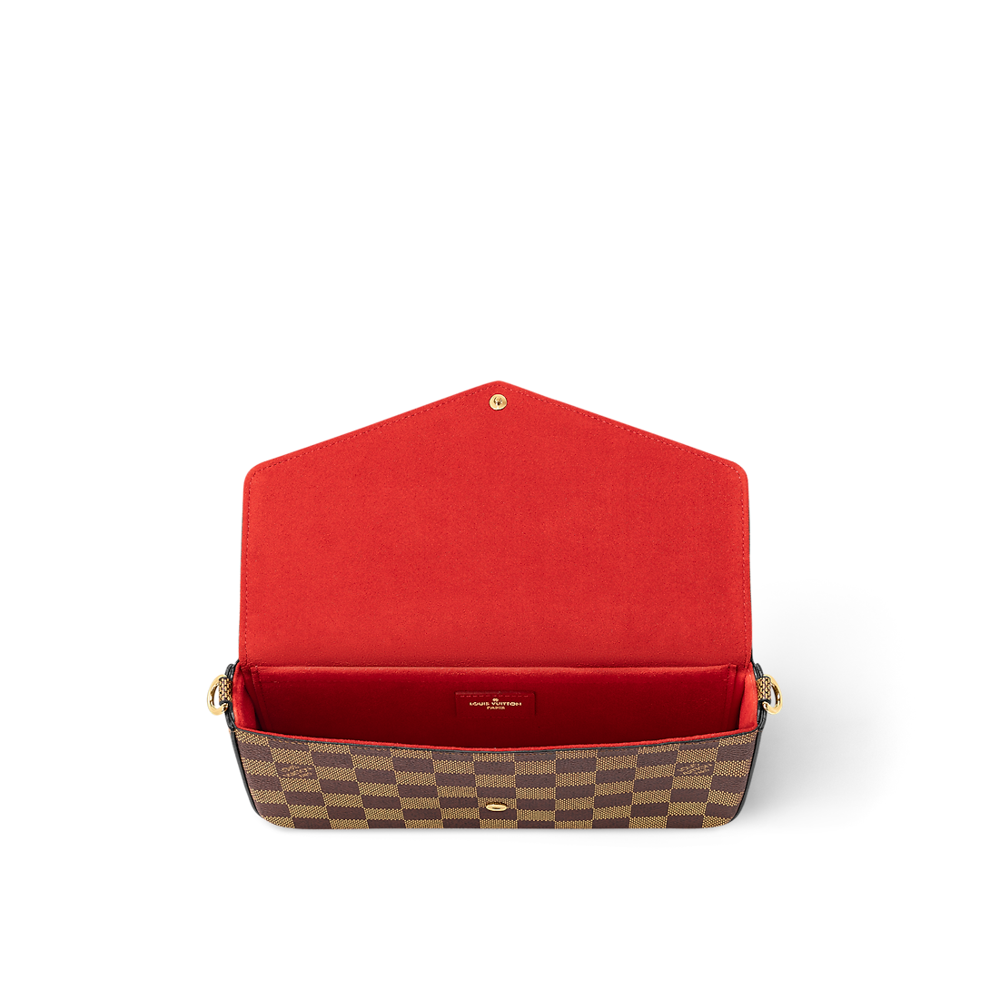 Pochette Félicie Damier Ebene Canvas