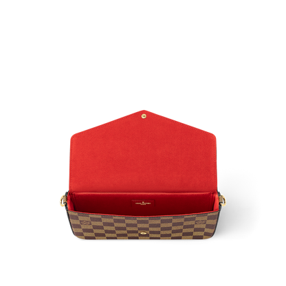 Pochette Félicie Damier Ebene Canvas