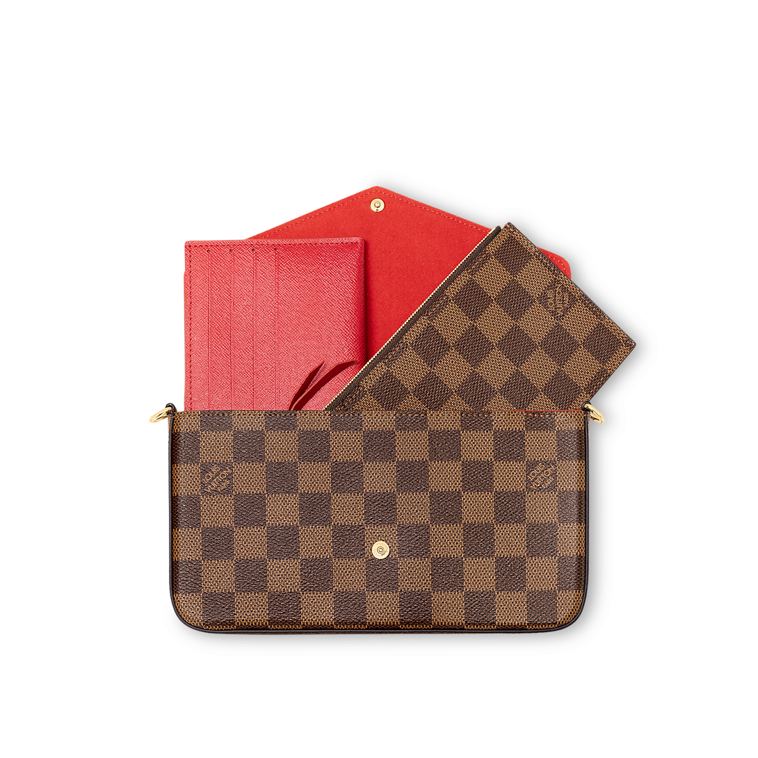Pochette Félicie Damier Ebene Canvas