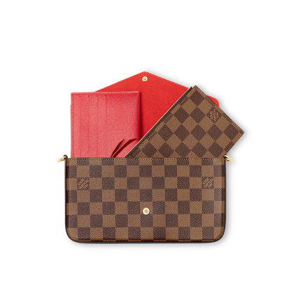 Pochette Félicie Damier Ebene Canvas
