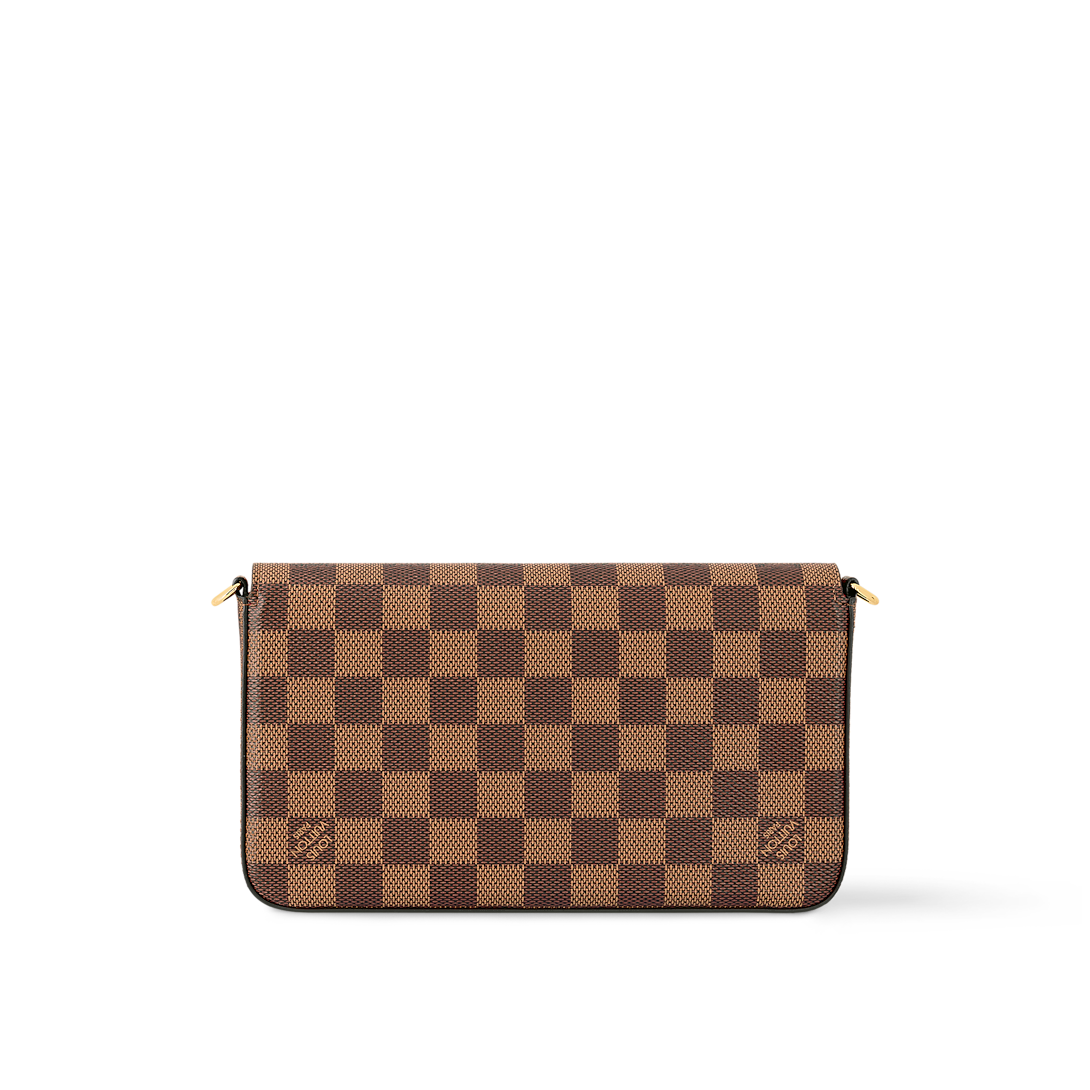 Pochette Félicie Damier Ebene Canvas